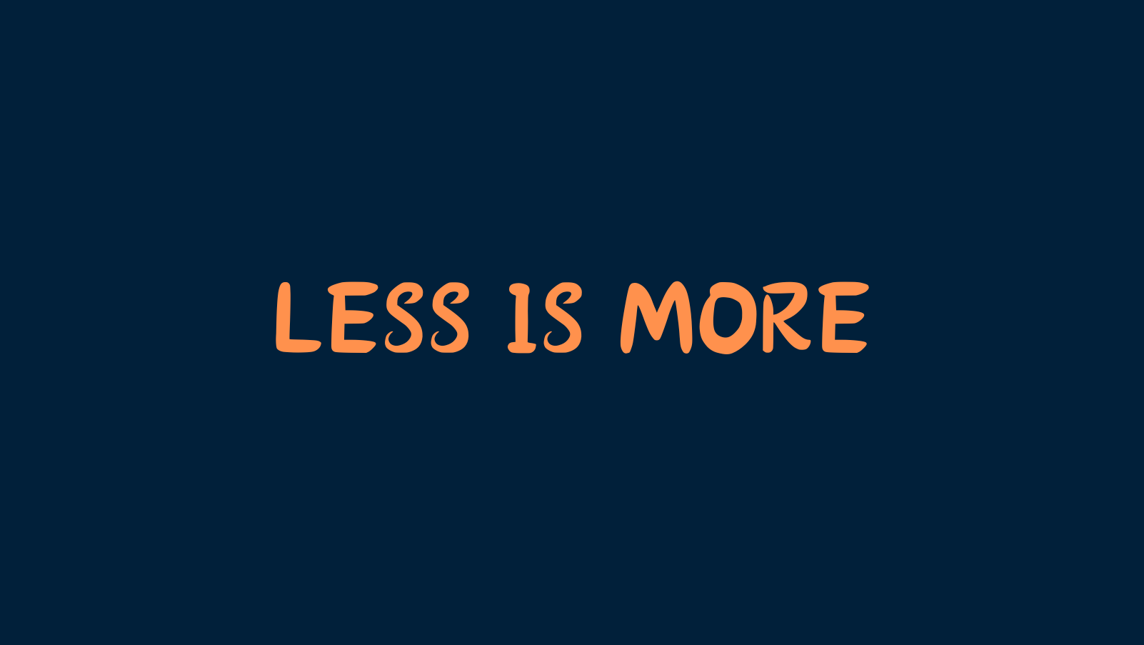 Invaluable Lessons Recap: Minimalism